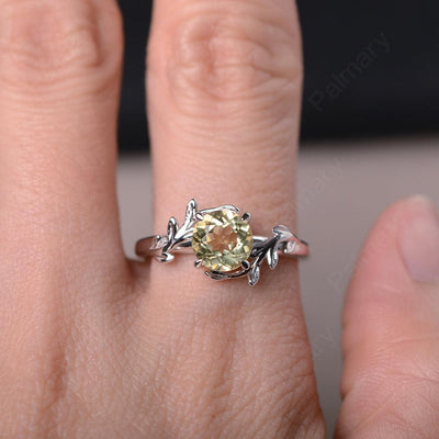 Twig Lemon Quartz Ring Sterling Silver - Palmary