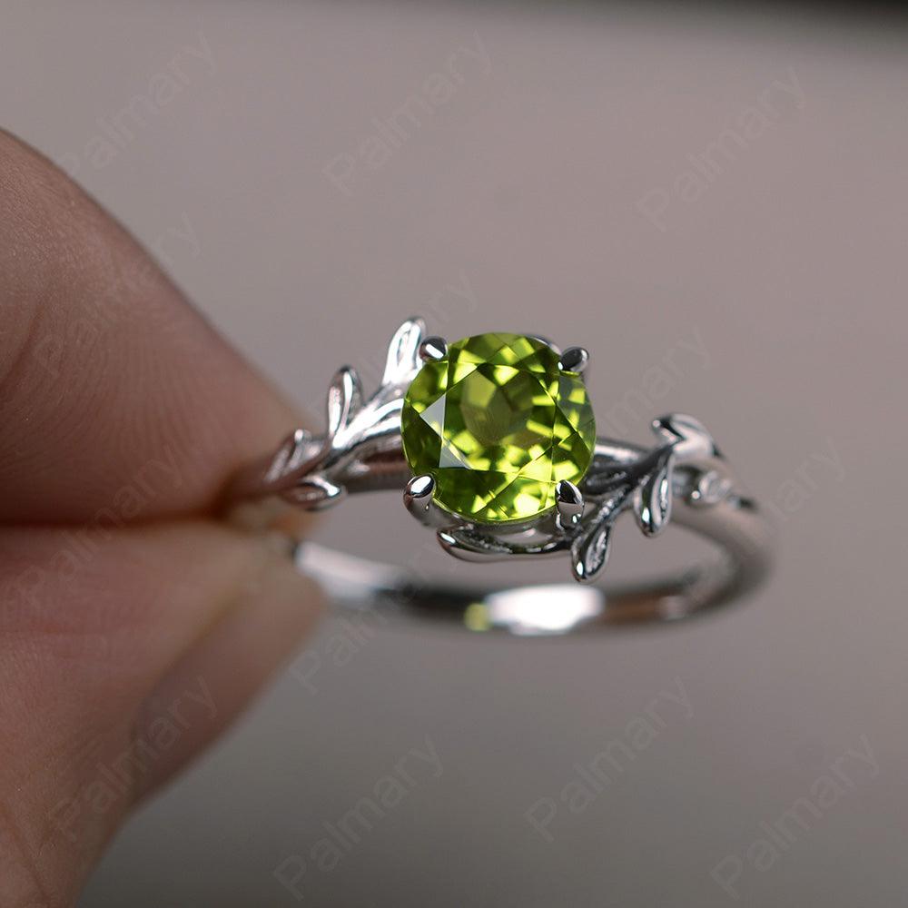 Twig Peridot Ring Sterling Silver - Palmary