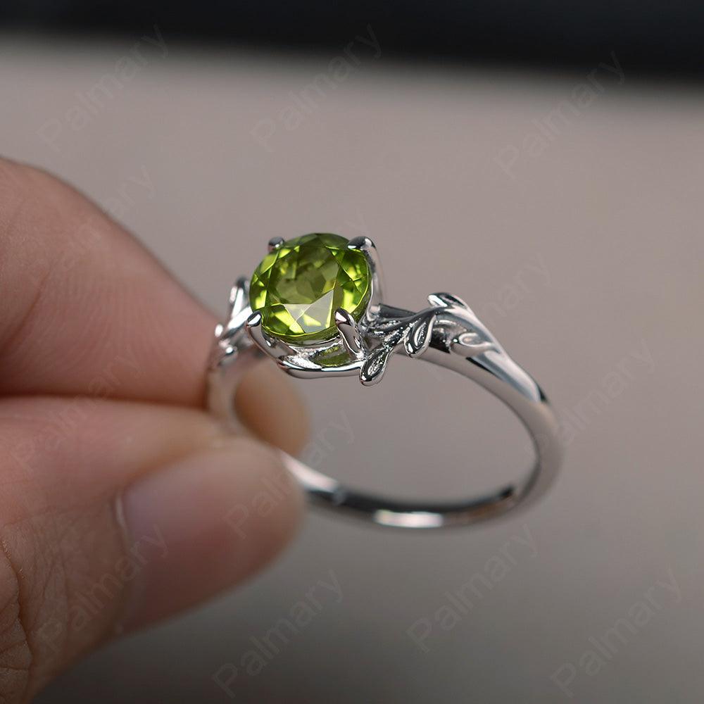 Twig Peridot Ring Sterling Silver - Palmary