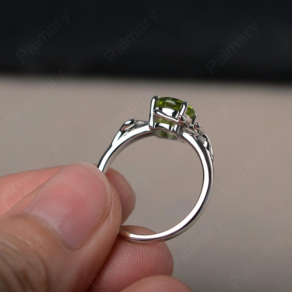 Twig Peridot Ring Sterling Silver - Palmary