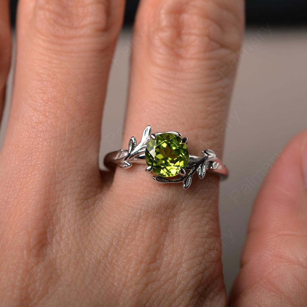 Twig Peridot Ring Sterling Silver - Palmary