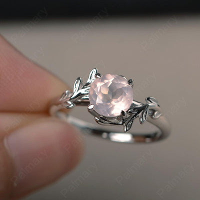 Twig Rose Quartz Ring Sterling Silver - Palmary