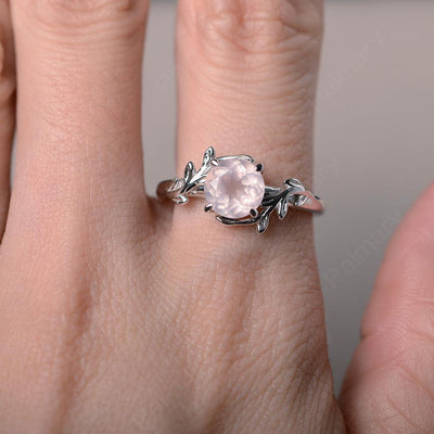 Twig Rose Quartz Ring Sterling Silver - Palmary