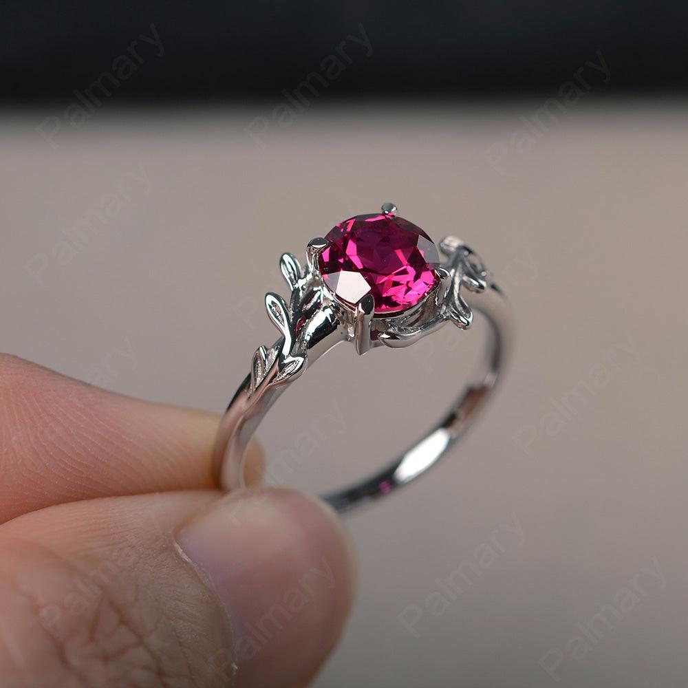 Twig Ruby Ring Sterling Silver - Palmary