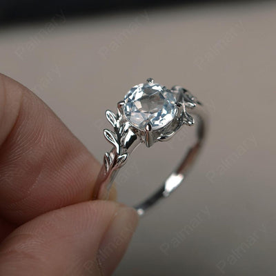 Twig White Topaz Ring Sterling Silver - Palmary