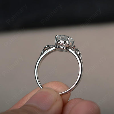 Twig White Topaz Ring Sterling Silver - Palmary