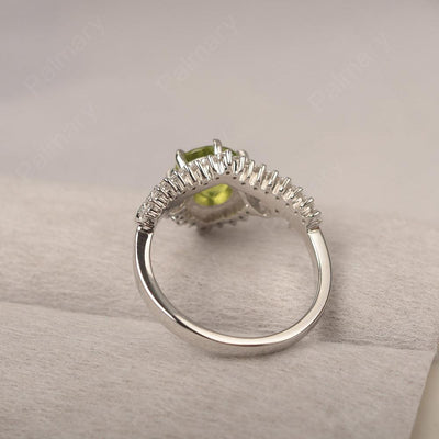 Round Cut Peridot Cocktail Ring - Palmary