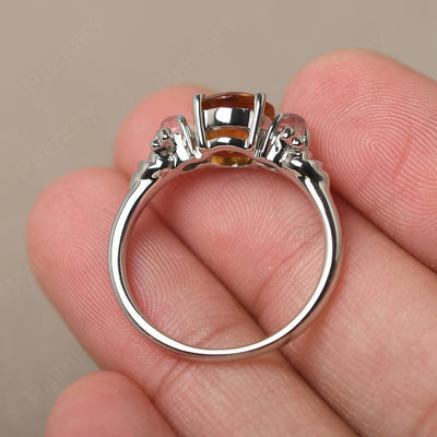 Three Stone Citrine Mother Ring - Palmary