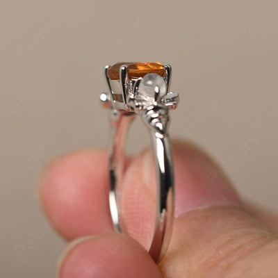 Three Stone Citrine Mother Ring - Palmary