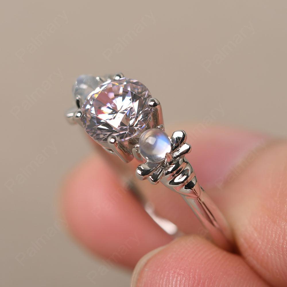 Three Stone Cubic Zirconia Mother Ring - Palmary