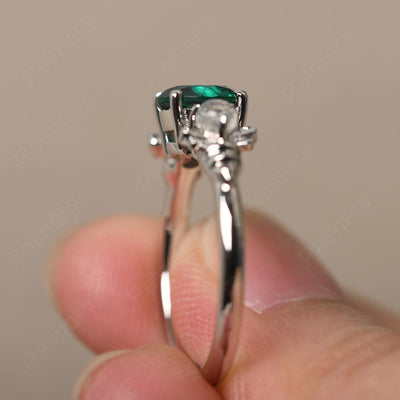 Three Stone Emerald Mother Ring - Palmary