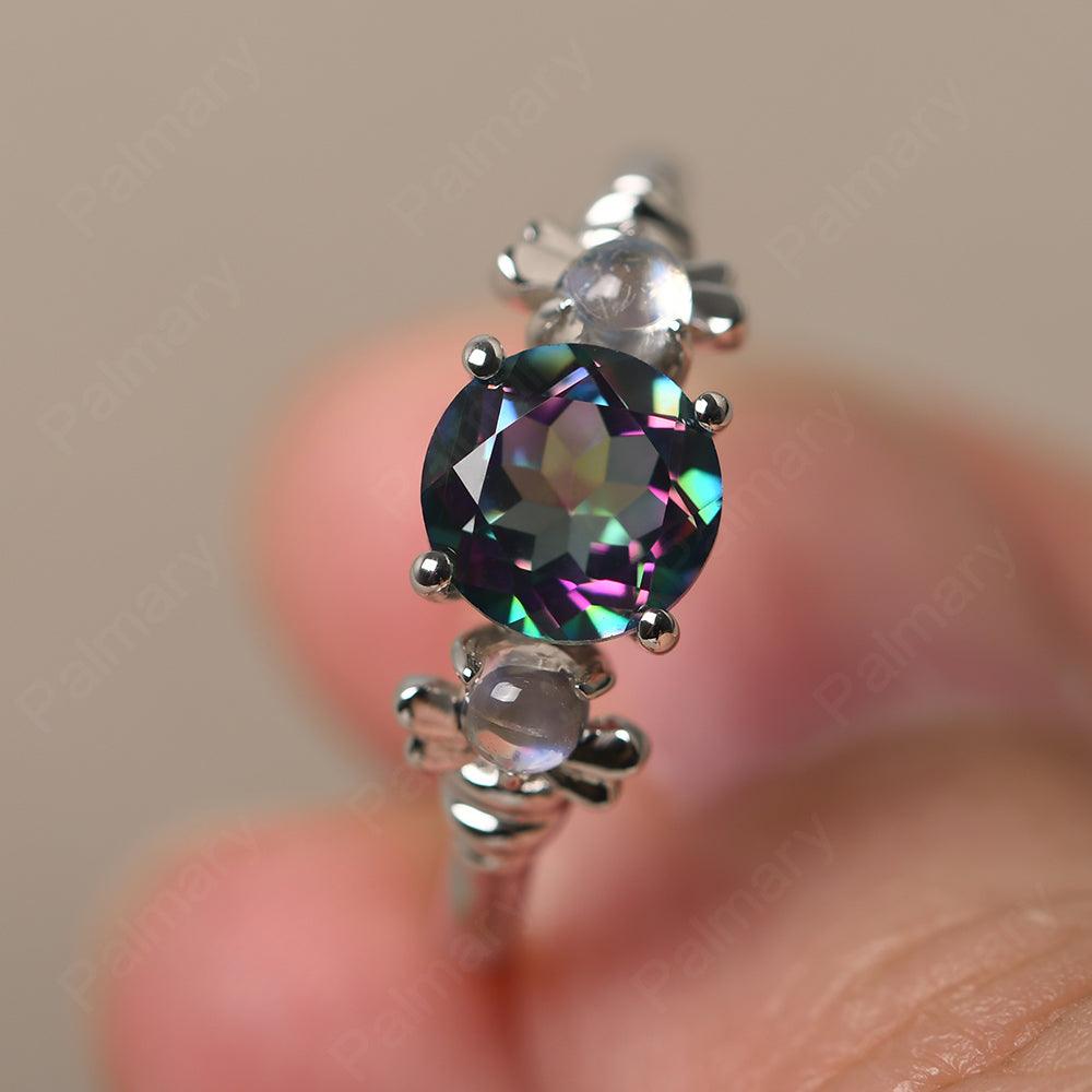 Three Stone Mystic Topaz Mother Ring - Palmary