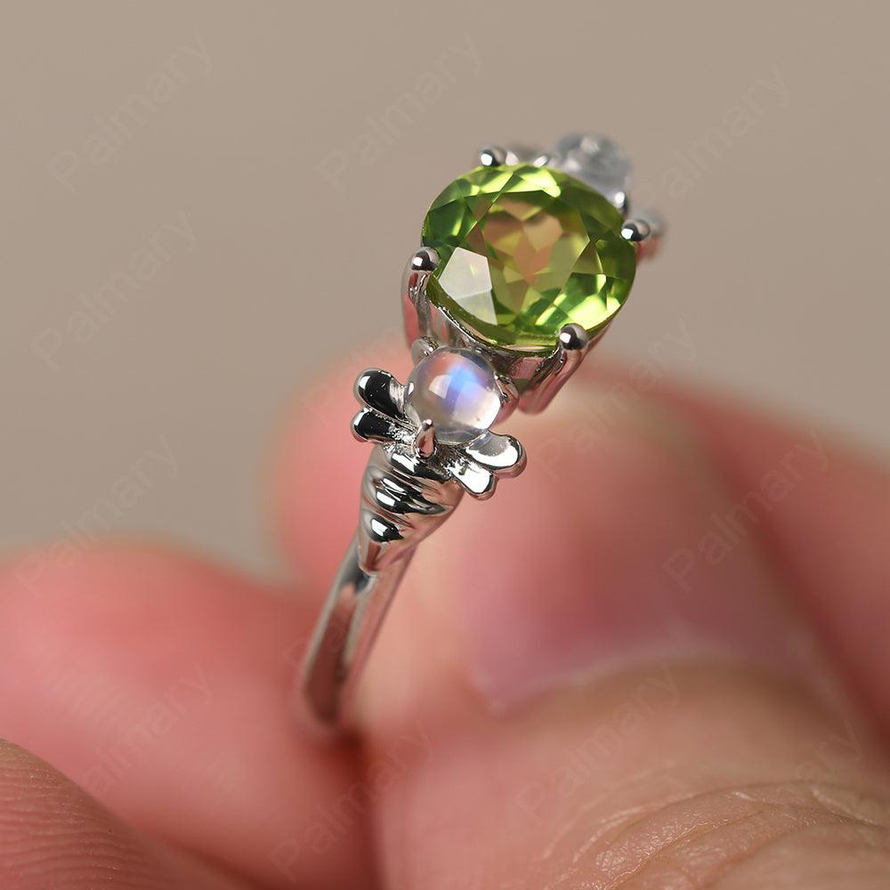 Three Stone Peridot Mother Ring - Palmary