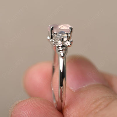Three Stone Rose Quartz Mother Ring - Palmary