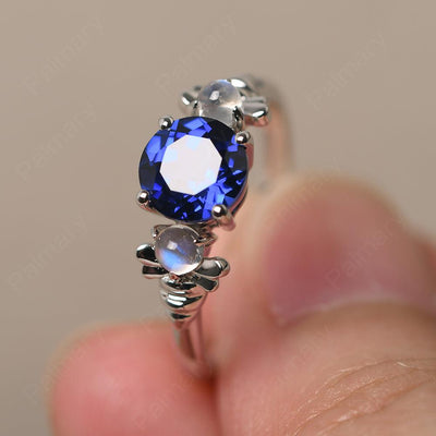 Three Stone Sapphire Mother Ring - Palmary