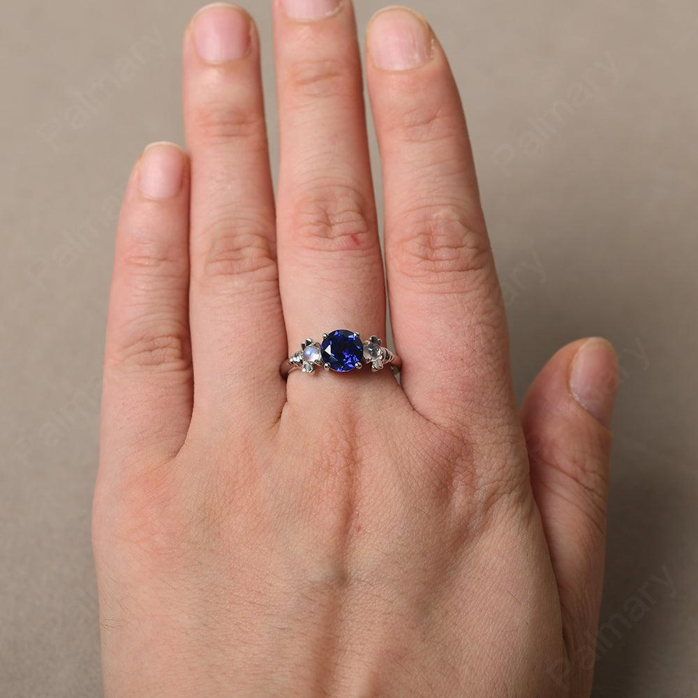 Three Stone Sapphire Mother Ring - Palmary