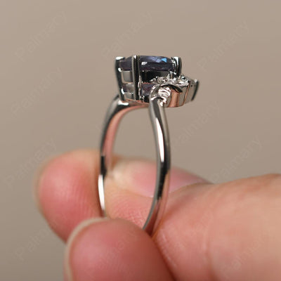 Round Alexandrite Alternative Engagement Rings - Palmary