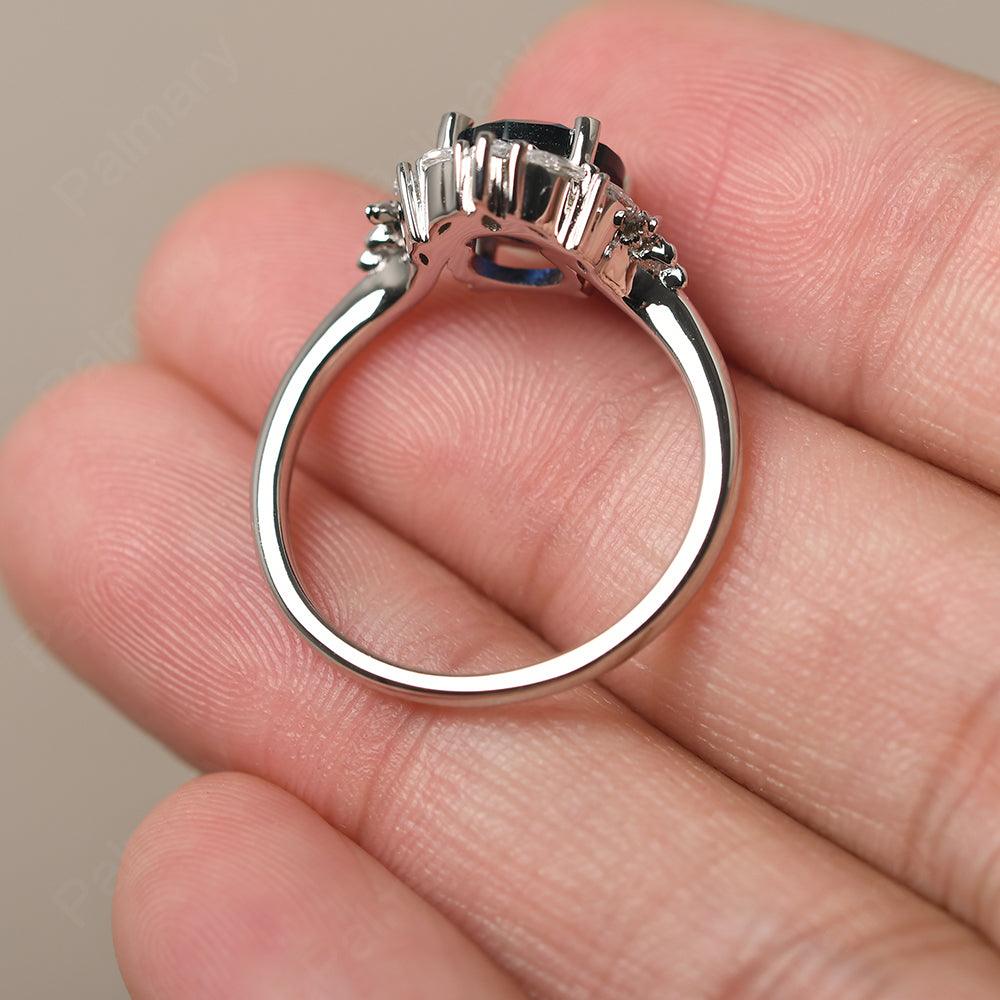 Round Sapphire Alternative Engagement Rings - Palmary