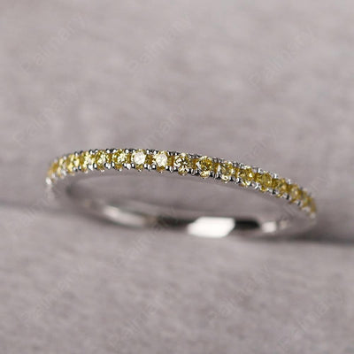 Lemon Quartz Band Ring - Palmary