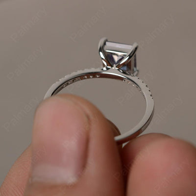 Princess Cut Alexandrite Ring - Palmary