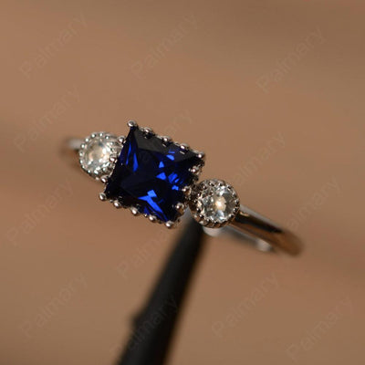 Three Stone Sapphire Engagement Rings - Palmary