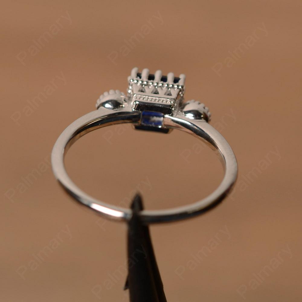 Three Stone Sapphire Engagement Rings - Palmary