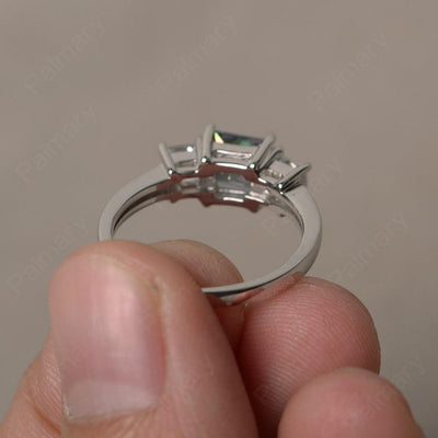 Three Stone Mystic Topaz Promise Rings - Palmary