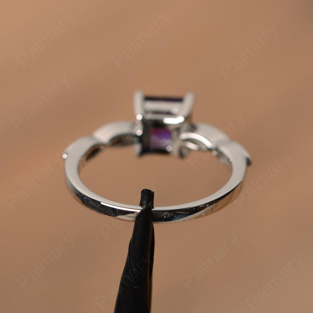Princess Cut Amethyst Rings - Palmary