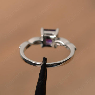 Princess Cut Amethyst Rings - Palmary