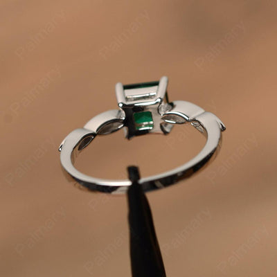 Princess Cut Emerald Rings - Palmary