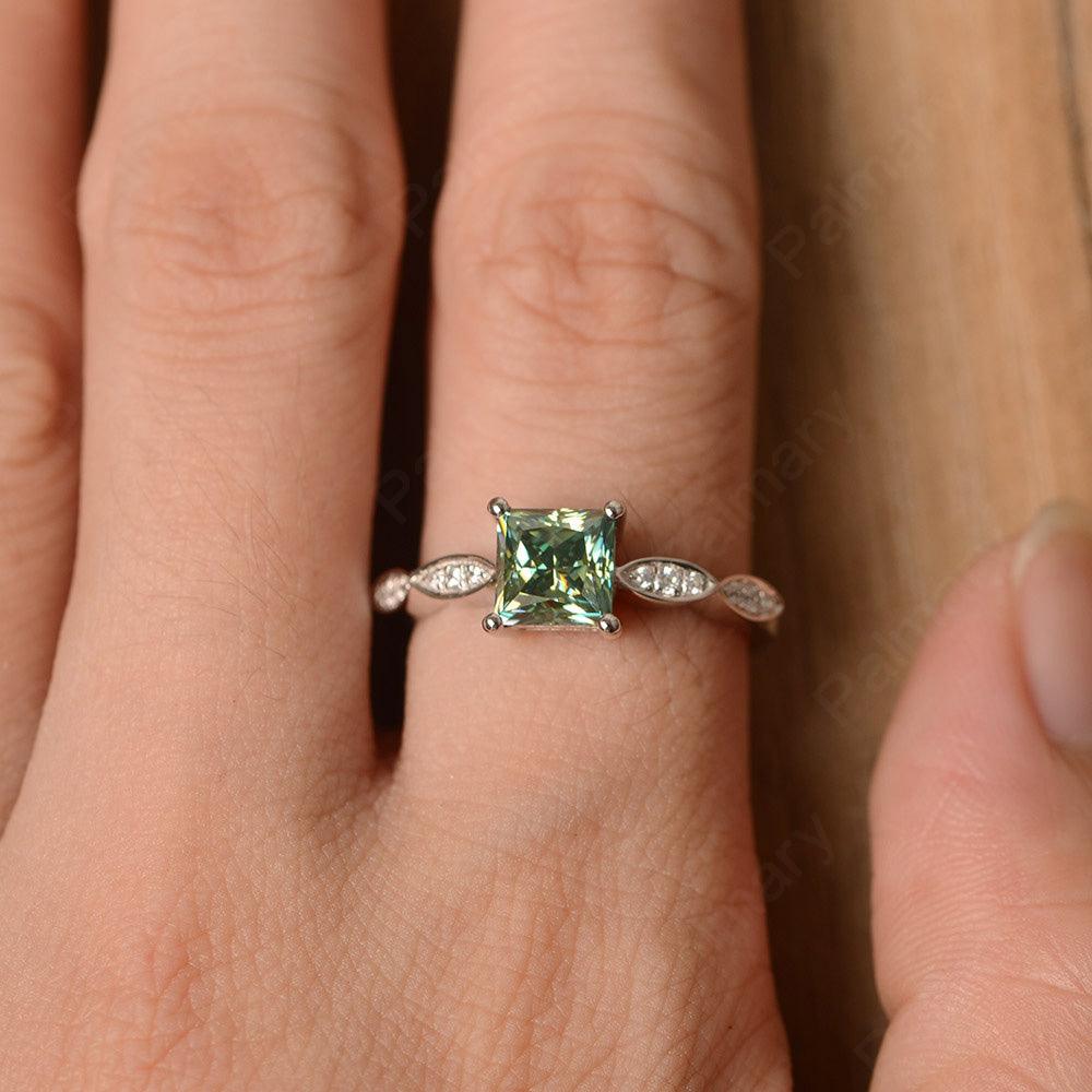 Princess Cut Moissanite Rings - Palmary