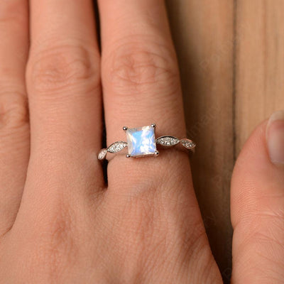 Princess Cut Moonstone Rings - Palmary