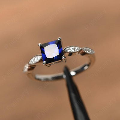 Princess Cut Sapphire Rings - Palmary