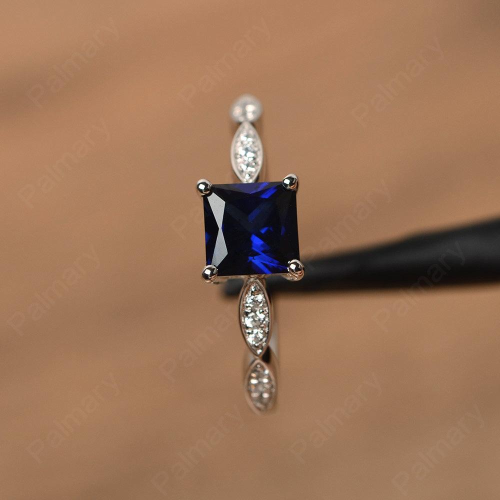 Princess Cut Sapphire Rings - Palmary