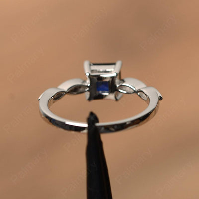 Princess Cut Sapphire Rings - Palmary