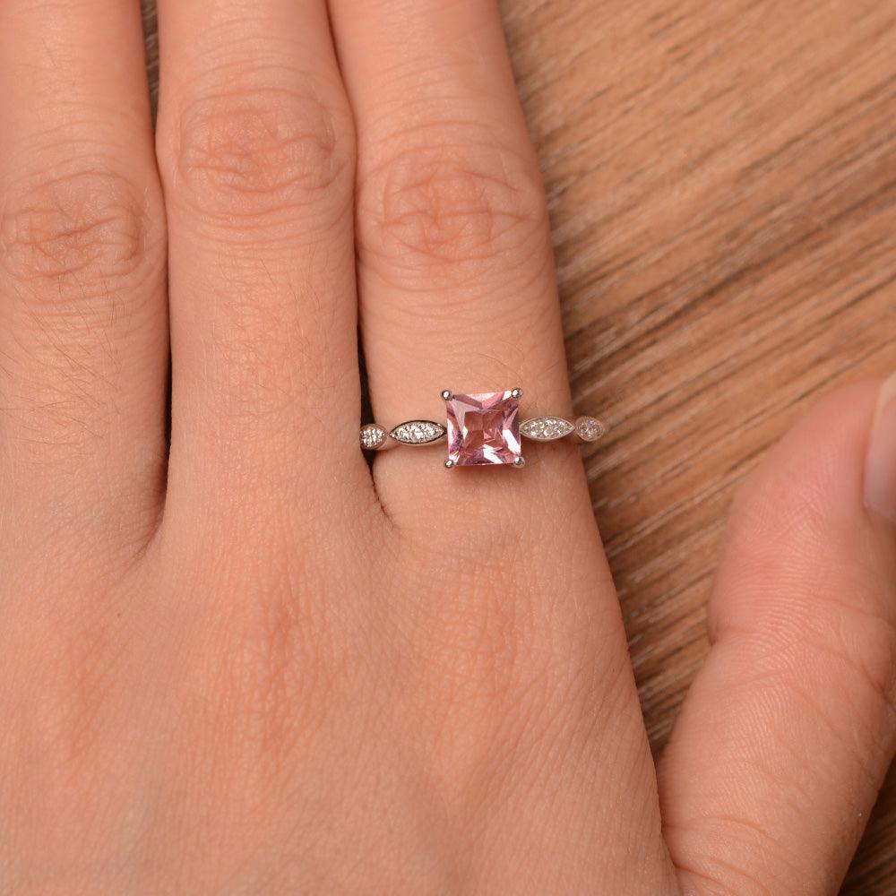 Princess Cut Tourmaline Rings - Palmary