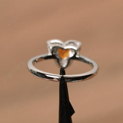 Trillion Cut Flower Citrine Rings - Palmary