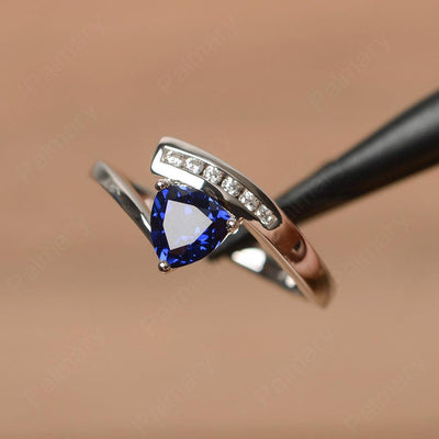 Trillion Cut Sapphire Engagement Rings - Palmary