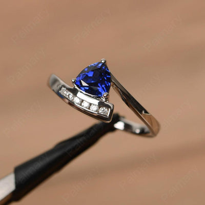 Trillion Cut Sapphire Engagement Rings - Palmary