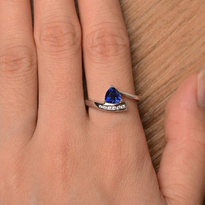 Trillion Cut Sapphire Engagement Rings - Palmary