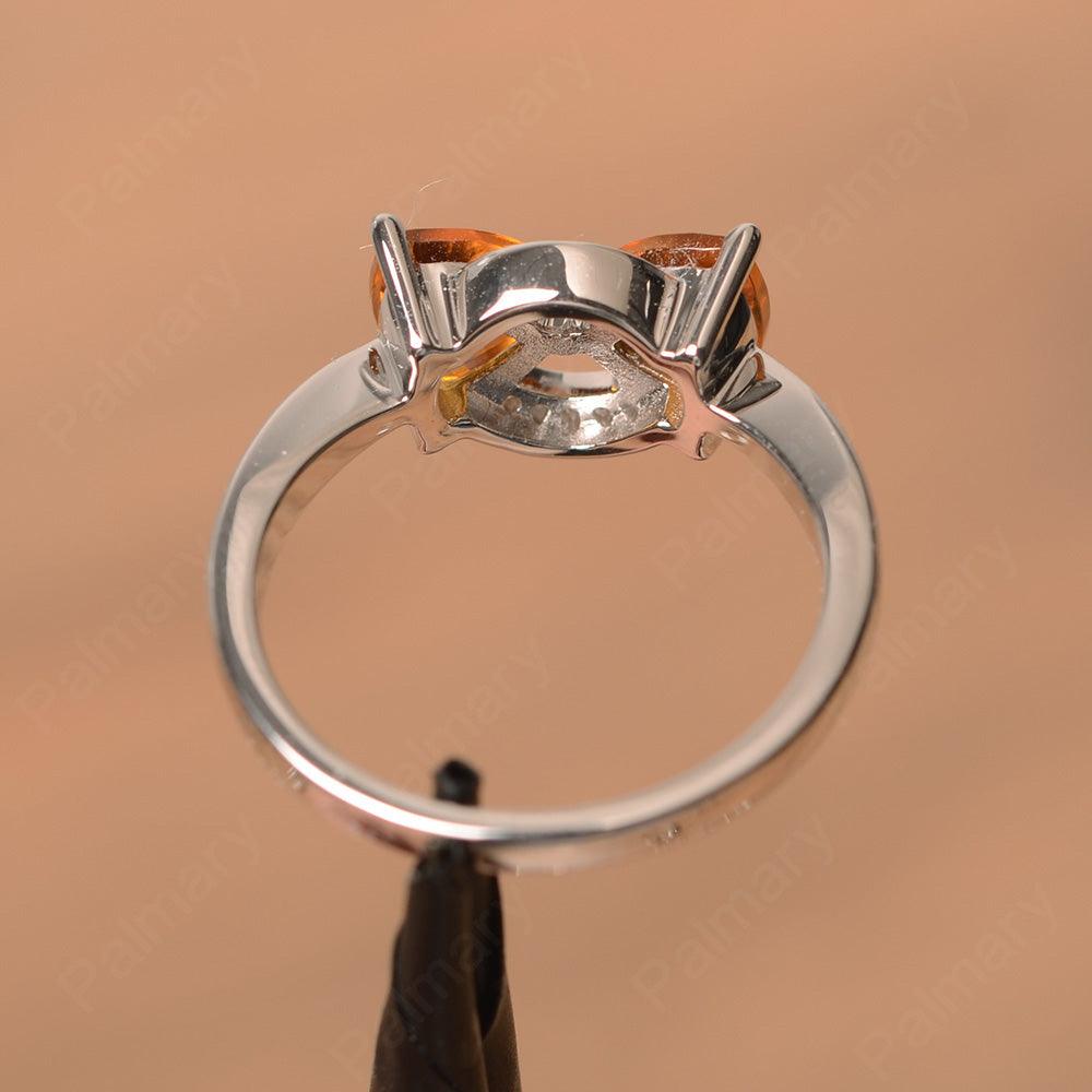 Two Stone Citrine Mothers Rings - Palmary