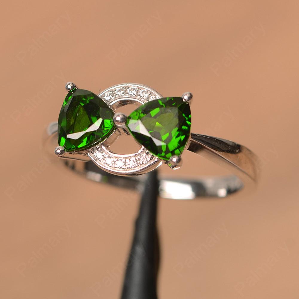 Two Stone Diopside Mothers Rings - Palmary