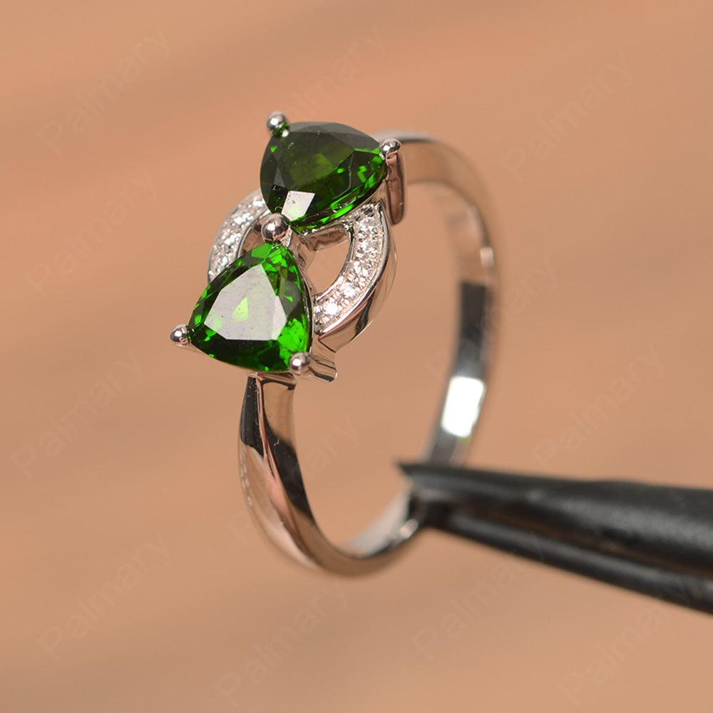 Two Stone Diopside Mothers Rings - Palmary