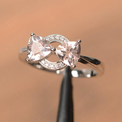 Two Stone Morganite Mothers Rings - Palmary