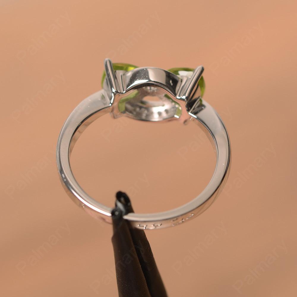 Two Stone Peridot Mothers Rings - Palmary