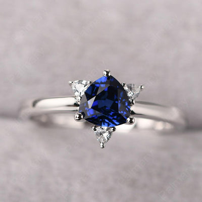 Trillion Cut Sapphire Wedding Ring - Palmary