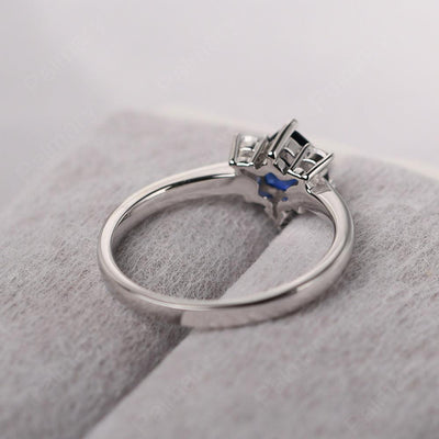 Trillion Cut Sapphire Wedding Ring - Palmary